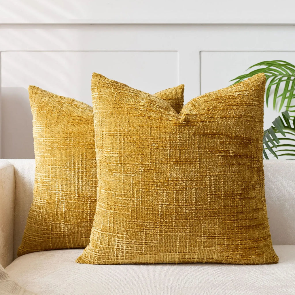 Bela Chenille Kussenhoes | Luxe Geweven Structuur, Wasbaar