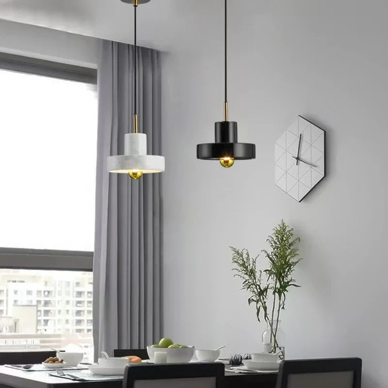 Bela Pendant Lamp | Natural Marble, Sculptural Postmodern Design