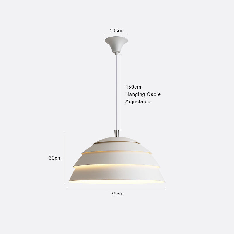 NordDome: Modern Pendant Light in Nordic Style with Aluminum Dome & LED – for Restaurants & Residential Kitchens