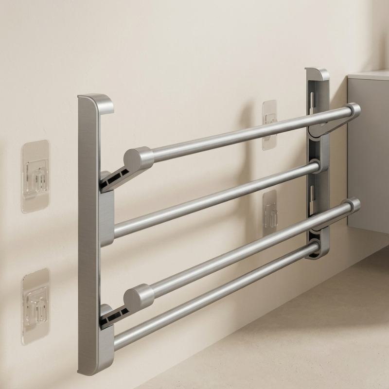 Shoe Rack Wall Mounted Plastic Storage Shelf with Quick Drying
