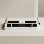 Shower Caddy Plastic White Black Shower Rod Organizer