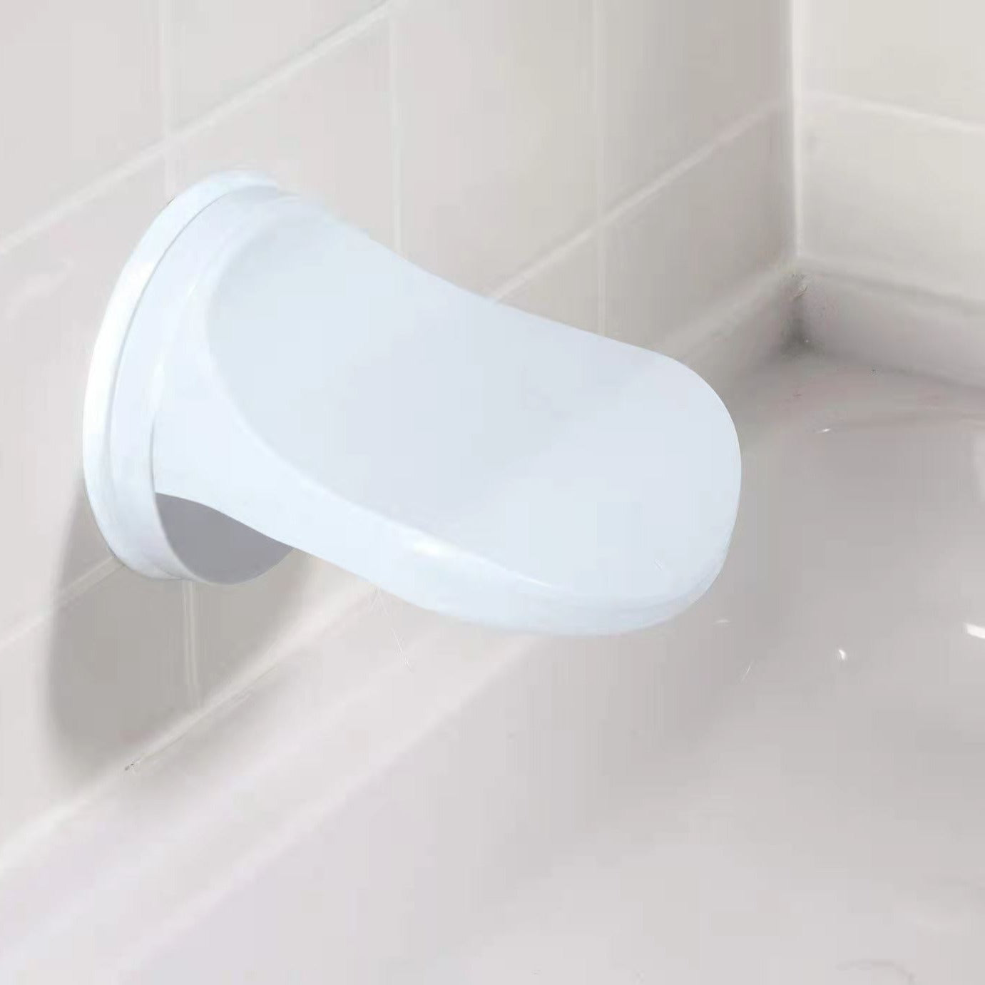 Shower Foot Pedal, Non-Slip Surface, Suction Cup Mount