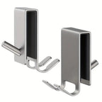 Shower Hooks Stainless Steel Polished Finish Over Glass Door