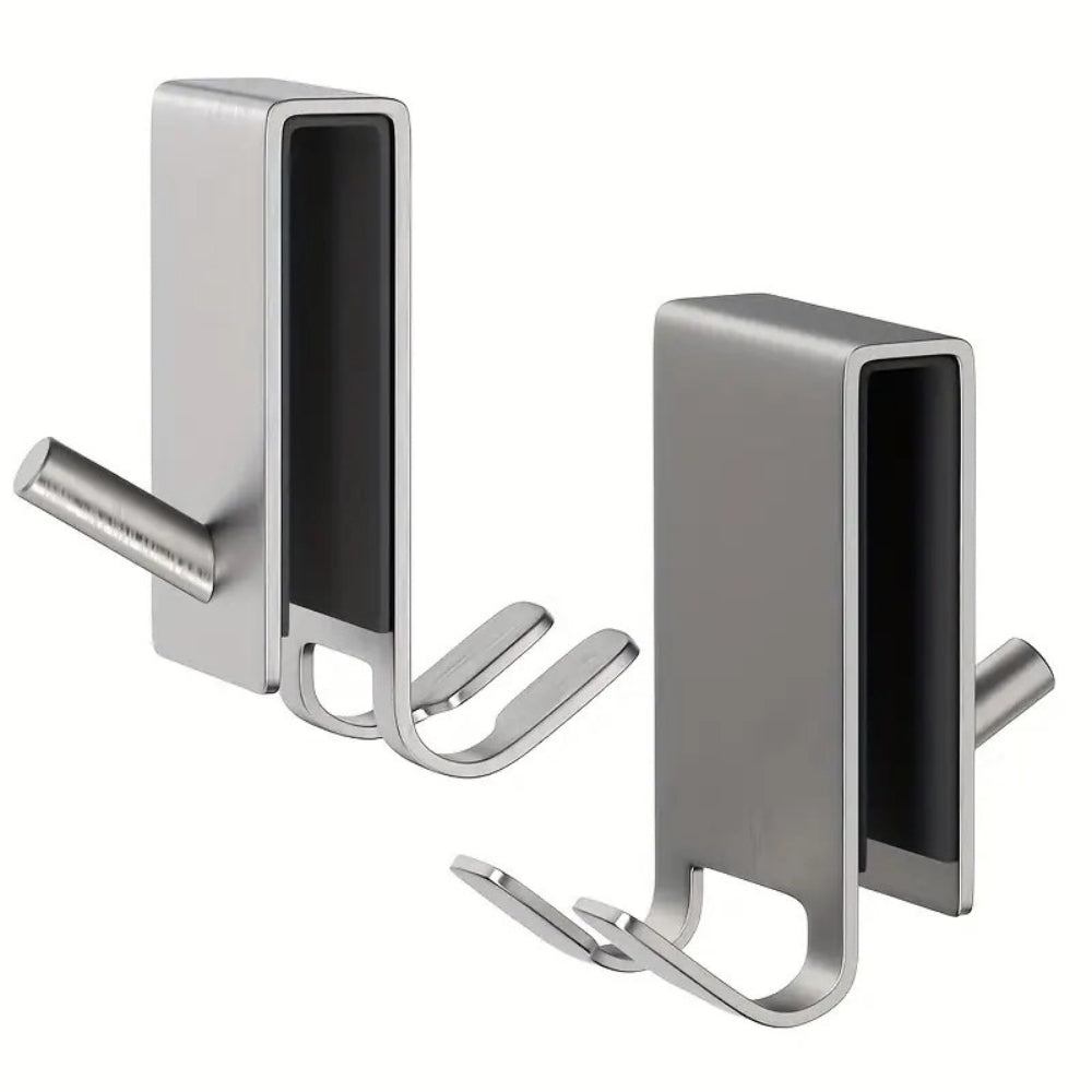 Shower Hooks Stainless Steel Polished Finish Over Glass Door