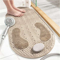 Shower Mat Non Slip Suction Cup Textured Surface, Safe Exfoliating Design