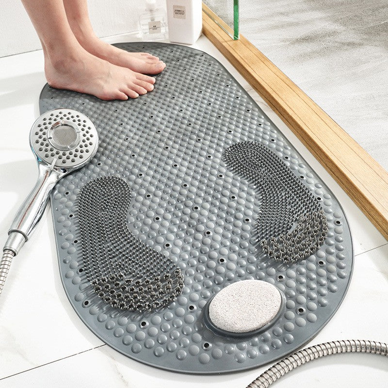 Shower Mat Non Slip Suction Cup Textured Surface, Safe Exfoliating Design