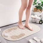 Shower Mat Non Slip Suction Cup Textured Surface, Safe Exfoliating Design