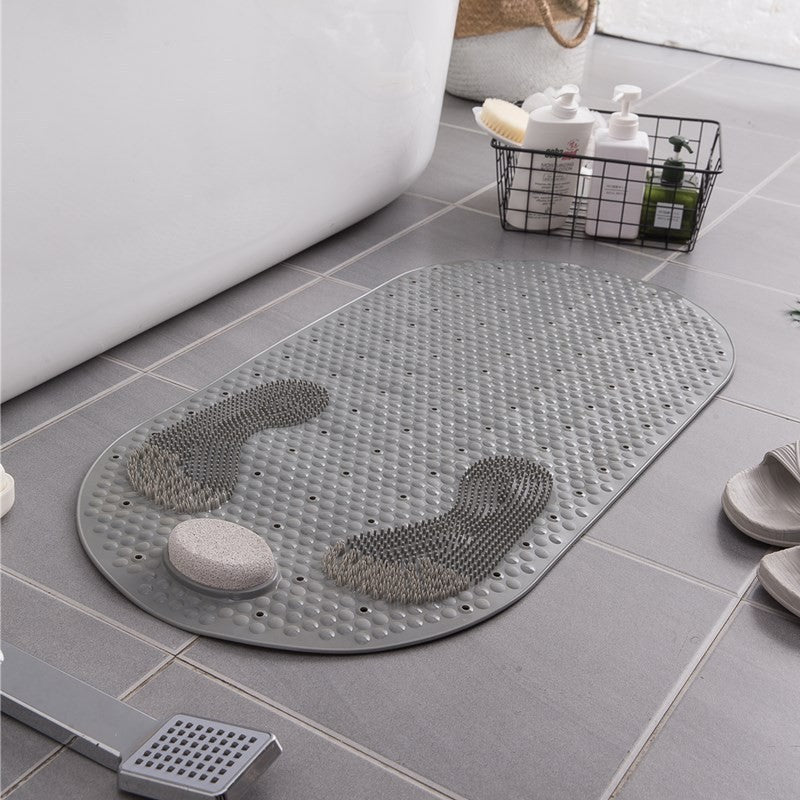 Shower Mat Non Slip Suction Cup Textured Surface, Safe Exfoliating Design