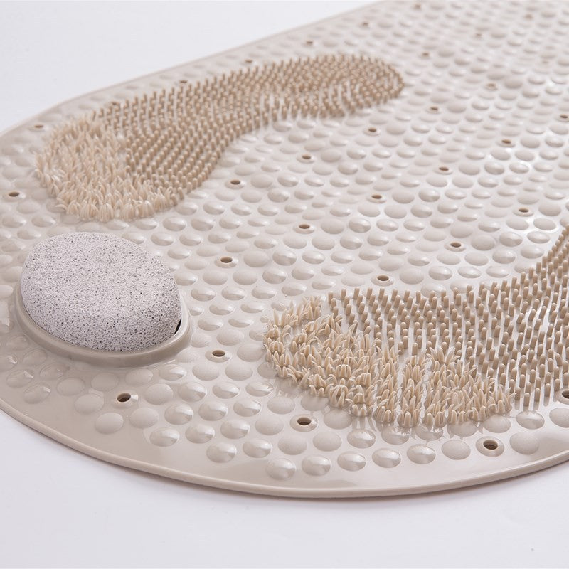 Shower Mat Non Slip Suction Cup Textured Surface, Safe Exfoliating Design