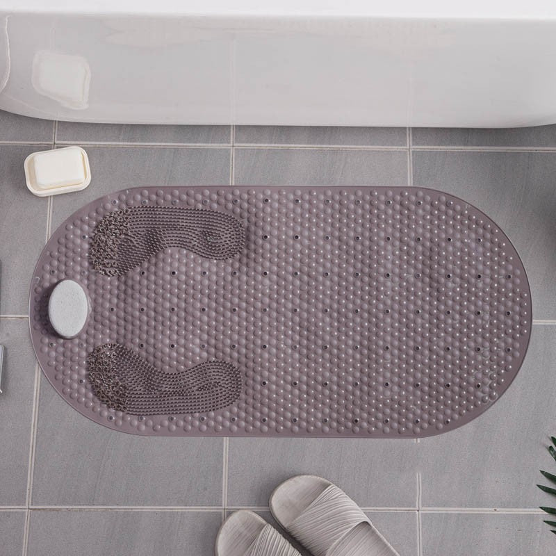 Shower Mat Non Slip Suction Cup Textured Surface, Safe Exfoliating Design