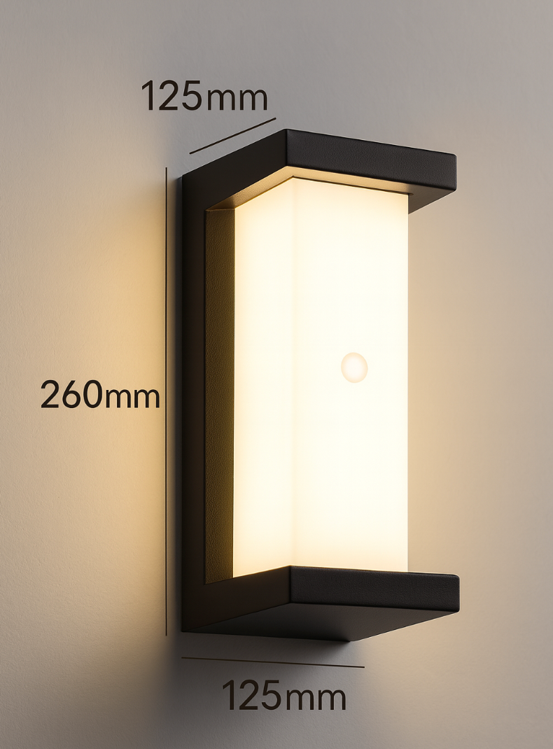SicherLicht: Outdoor LED Wall Light with Motion Sensor & Weatherproof Design – for Garden & Entrance