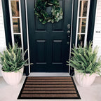 SecureStrip: practical doormat – non-slip, easy to care for & classic stripe design for hallway & patio