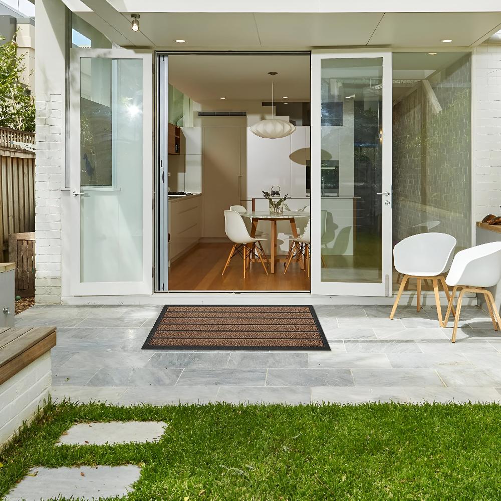SecureStrip: practical doormat – non-slip, easy to care for & classic stripe design for hallway & patio