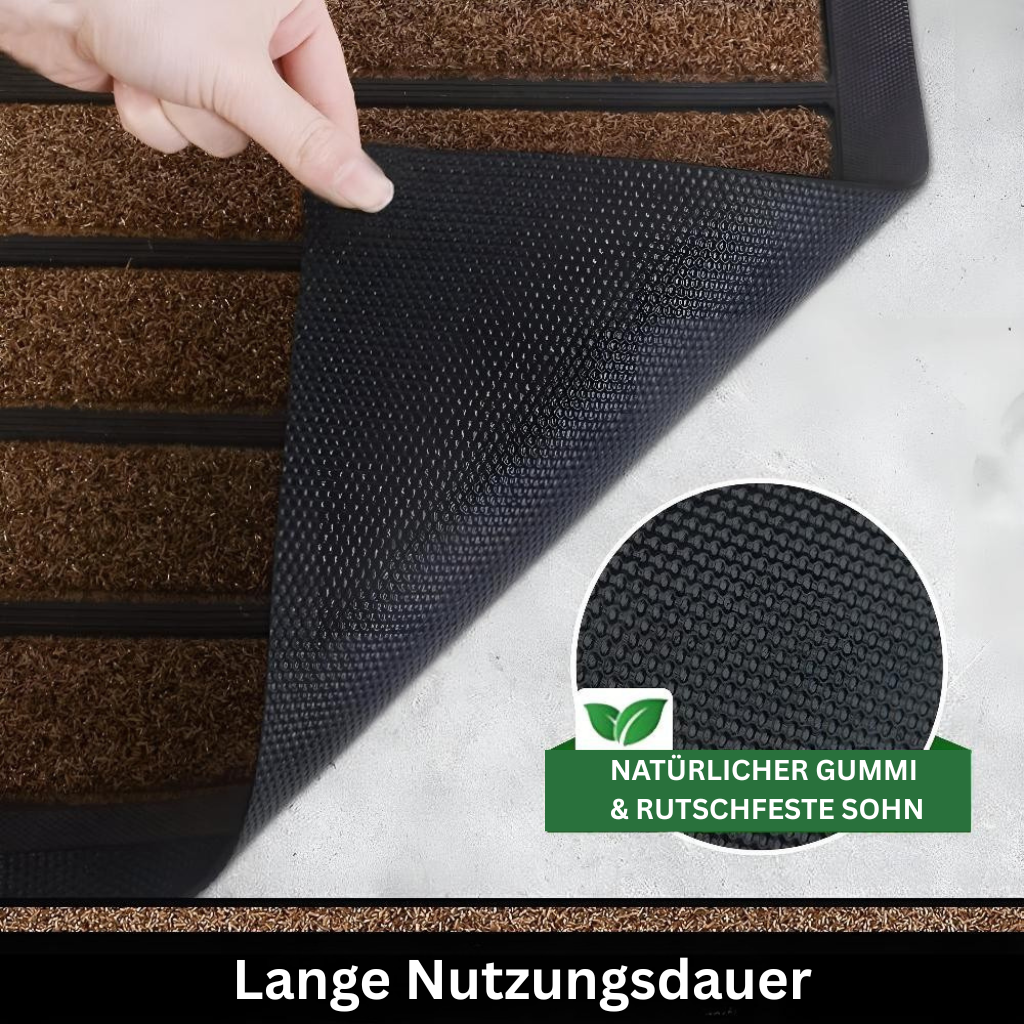 SecureStrip: practical doormat – non-slip, easy to care for & classic stripe design for hallway & patio