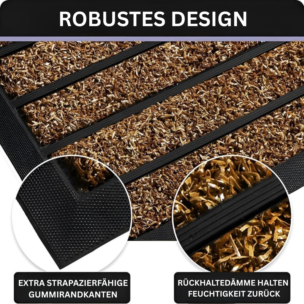 SecureStrip: practical doormat – non-slip, easy to care for & classic stripe design for hallway & patio