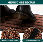 SecureStrip: practical doormat – non-slip, easy to care for & classic stripe design for hallway & patio