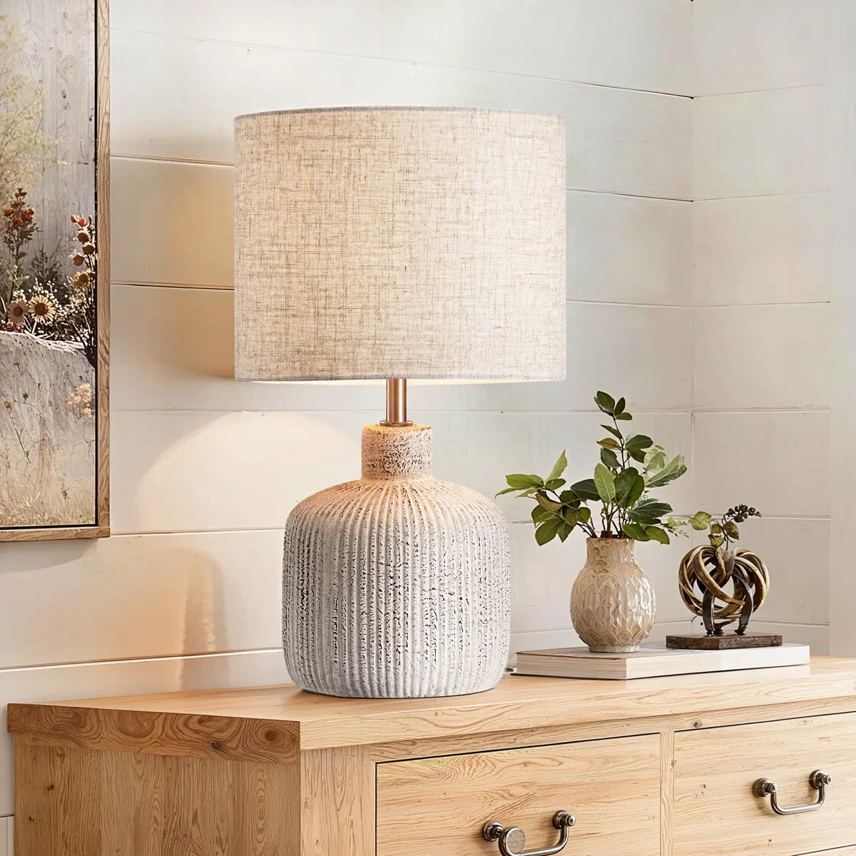 Sienna ceramic table lamp