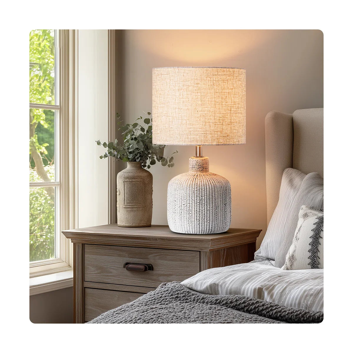 Sienna ceramic table lamp