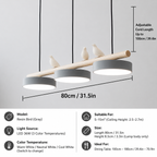 Breeza Chandelier | Nature-Inspired LED with Adjustable Height