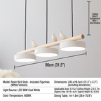 Breeza Chandelier | Nature-Inspired LED with Adjustable Height