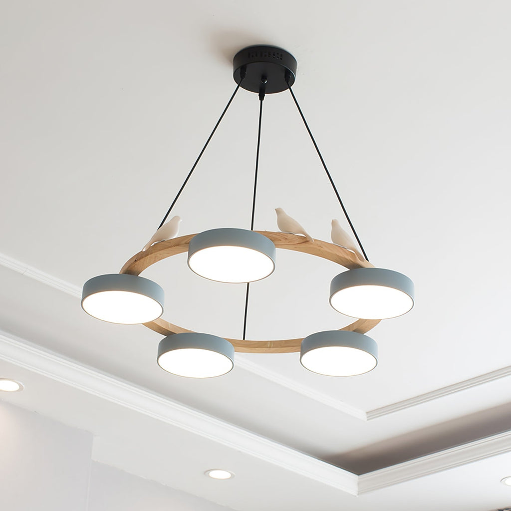 Breeza Chandelier | Nature-Inspired LED with Adjustable Height