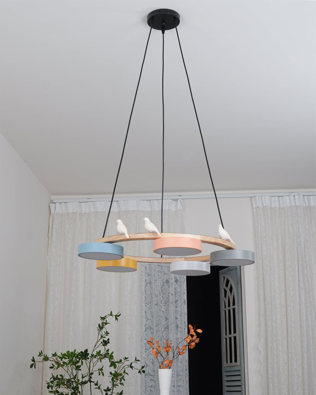 Breeza Chandelier | Nature-Inspired LED with Adjustable Height