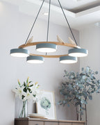 Breeza Chandelier | Nature-Inspired LED with Adjustable Height