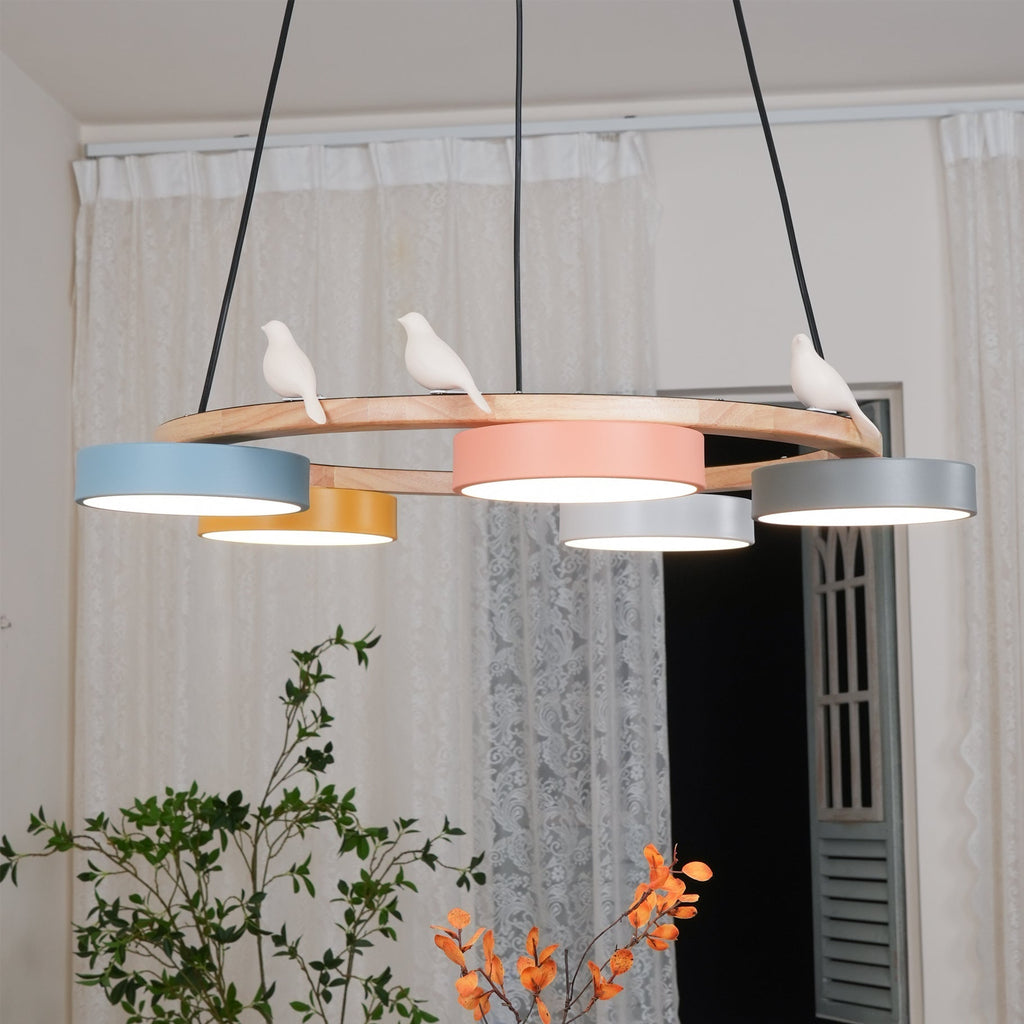 Breeza Chandelier | Nature-Inspired LED with Adjustable Height