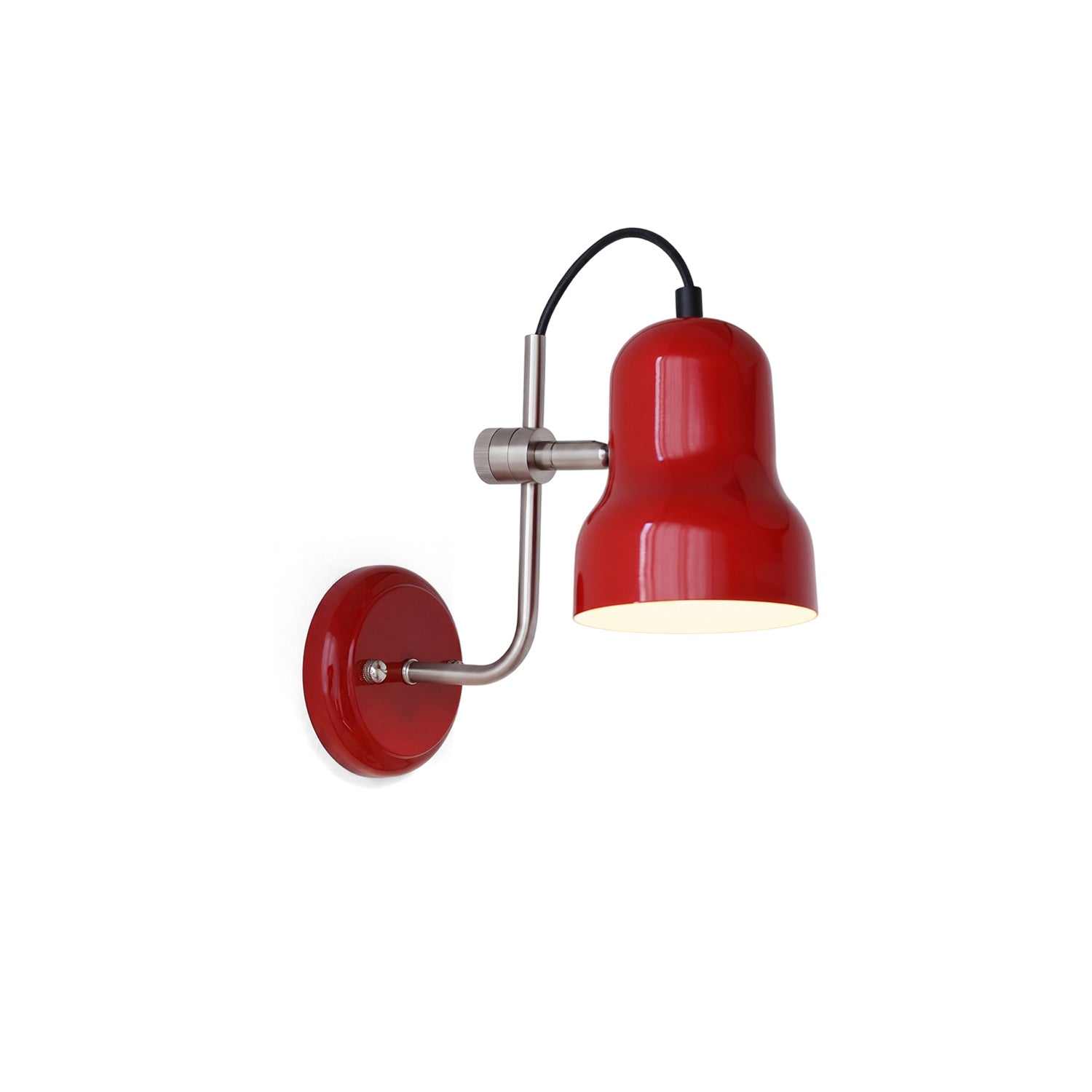 Adjustable Task Wall Sconce, Bell Shade