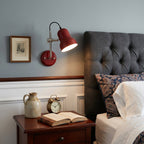 Adjustable Task Wall Sconce, Bell Shade