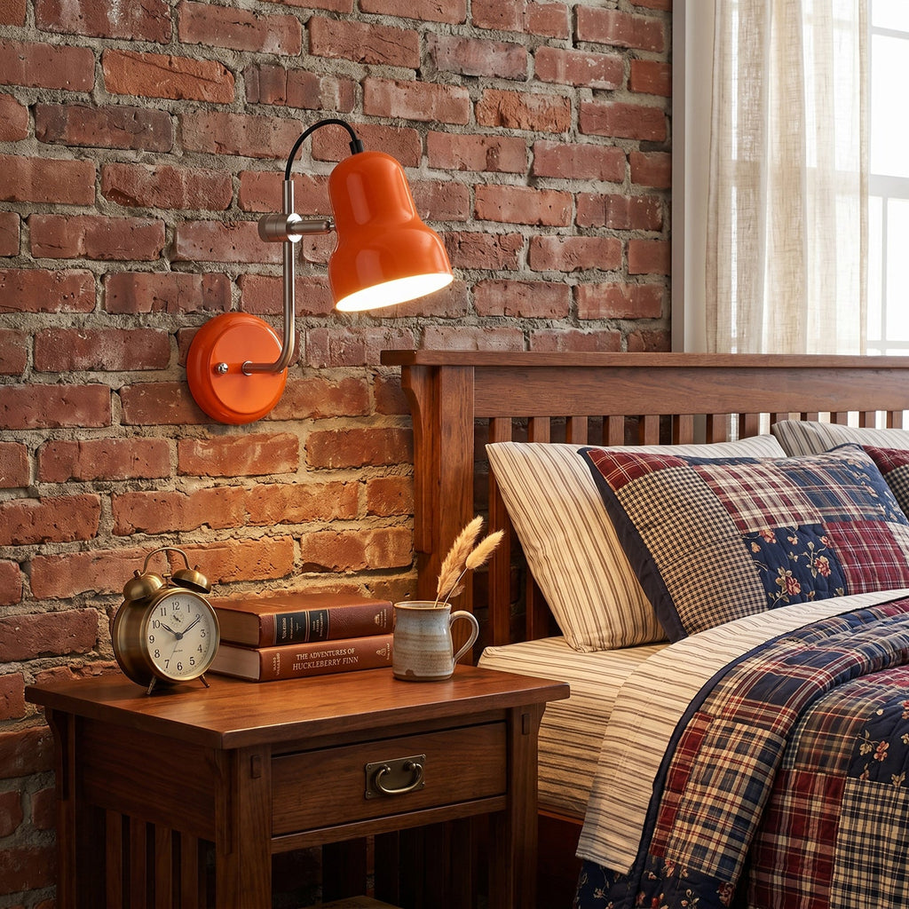 Adjustable Task Wall Sconce, Bell Shade