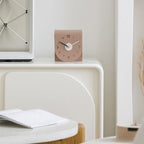 Silent Desk Clock Minimalist Battery Powered Quiet Quartz Movement