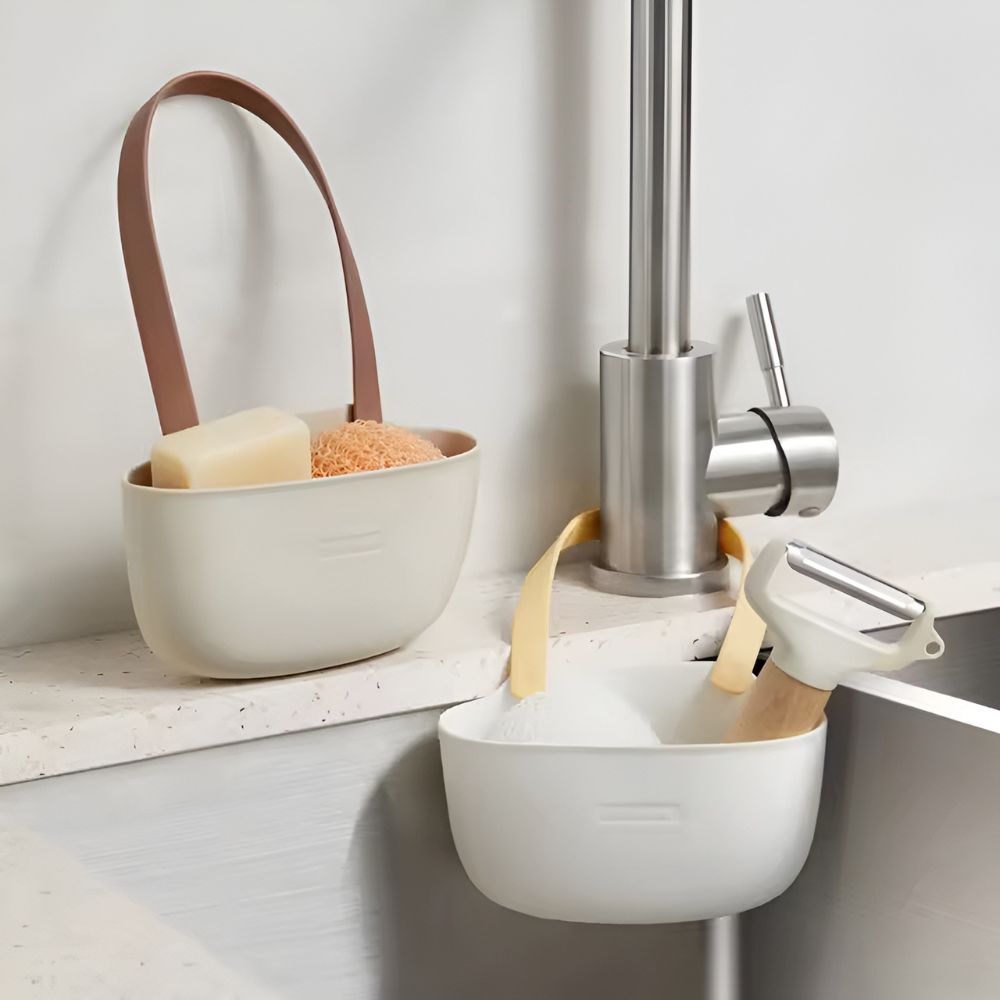 Sink Organizer Silicone Hanging Sponge Holder Drain Basket