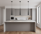 SilvoraBeam: Dimmable LED Aluminum Cone – Modern Pendant Light for Kitchen & Dining Area