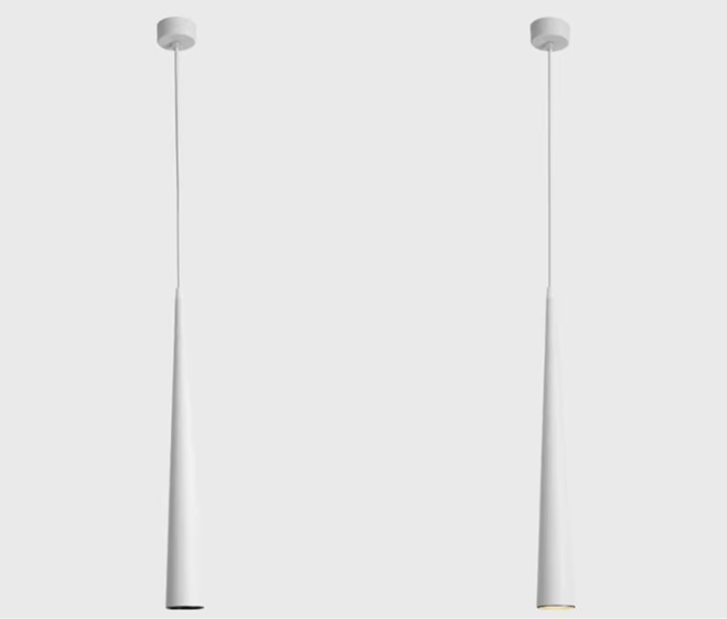 SilvoraBeam: Dimmable LED Aluminum Cone – Modern Pendant Light for Kitchen & Dining Area