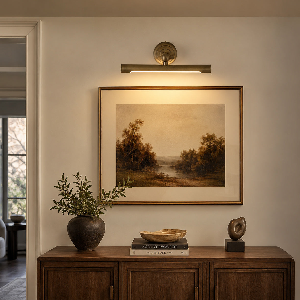 Pivoting LED Picture Light, Frosted Acrylic Diffuser