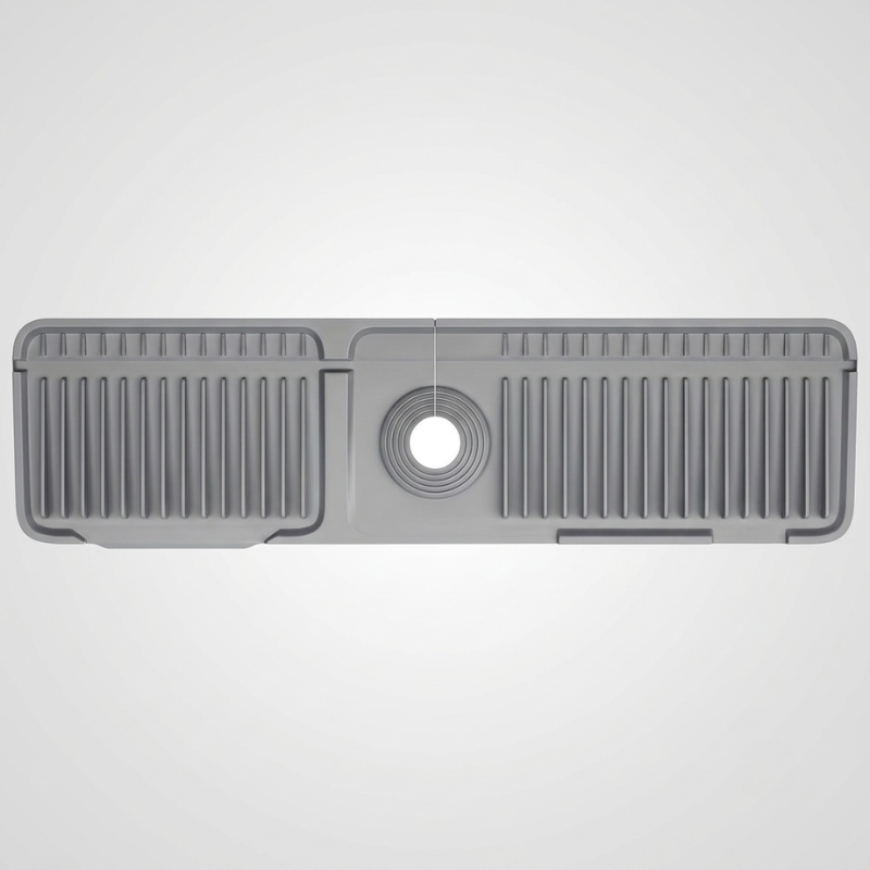 Sink Mat Silicone Cut to Fit Grid Drain Design