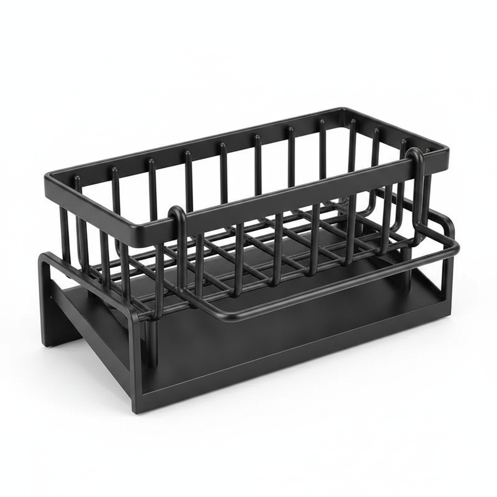 Sink Rack Kitchen Organizer Sponge Holder Drainage Storage Rack