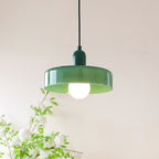 Round Green Glass Pendant Lamp
