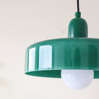 Round Green Glass Pendant Lamp