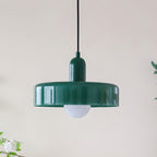 Round Green Glass Pendant Lamp