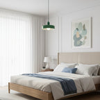 Round Green Glass Pendant Lamp