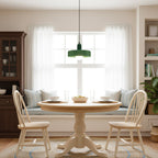Round Green Glass Pendant Lamp