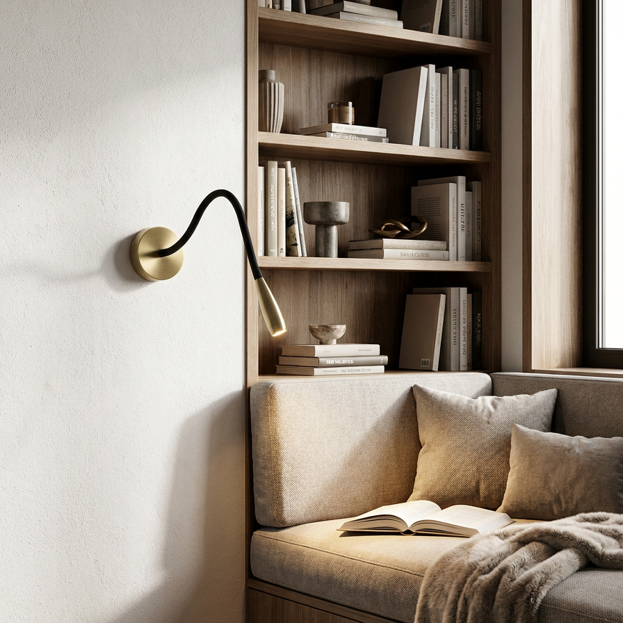 LED Wall Sconce, 3W Integrated LED, Adjustable Angle, Hardwired Mounting