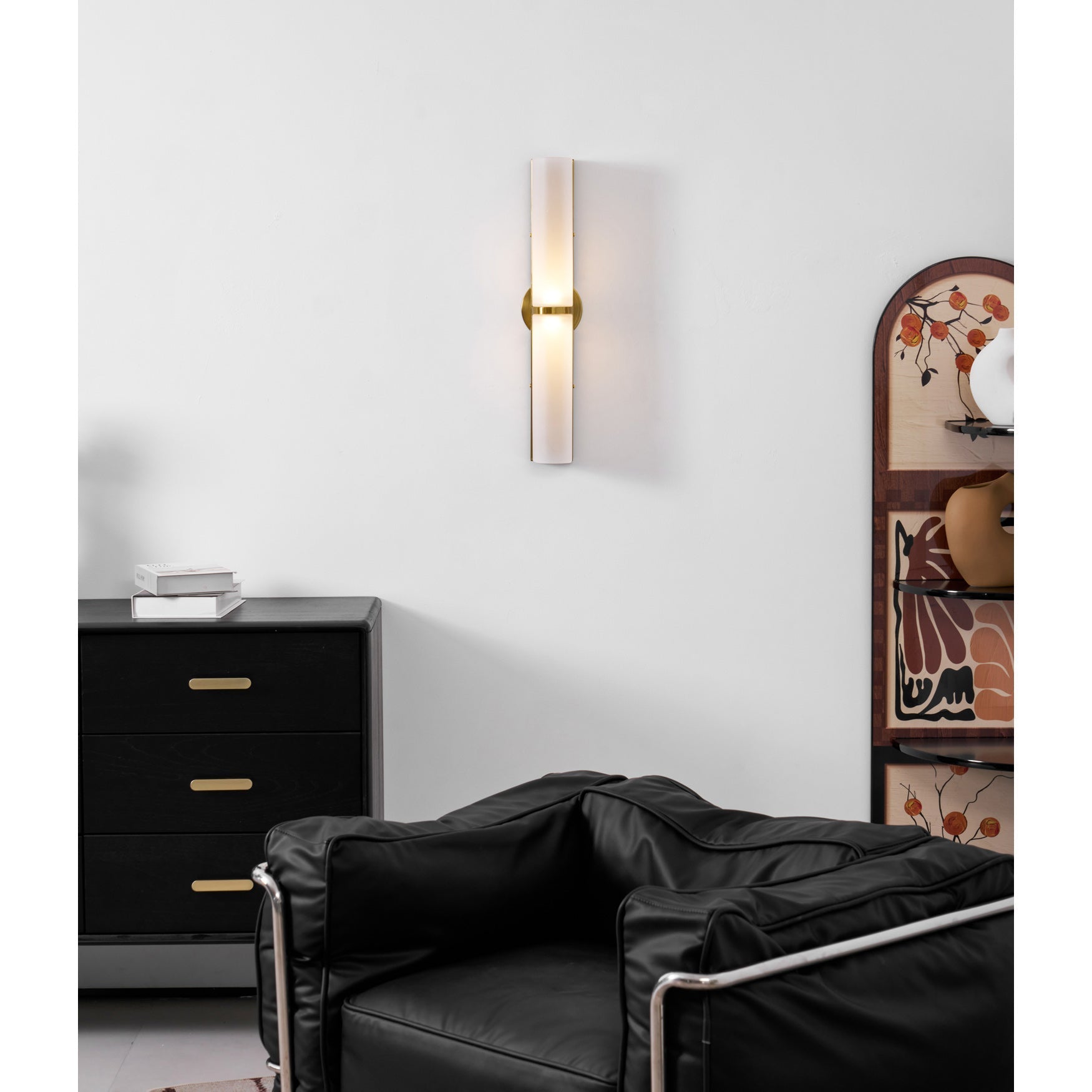Slim Glass Tube LED Wall Light, Modernist