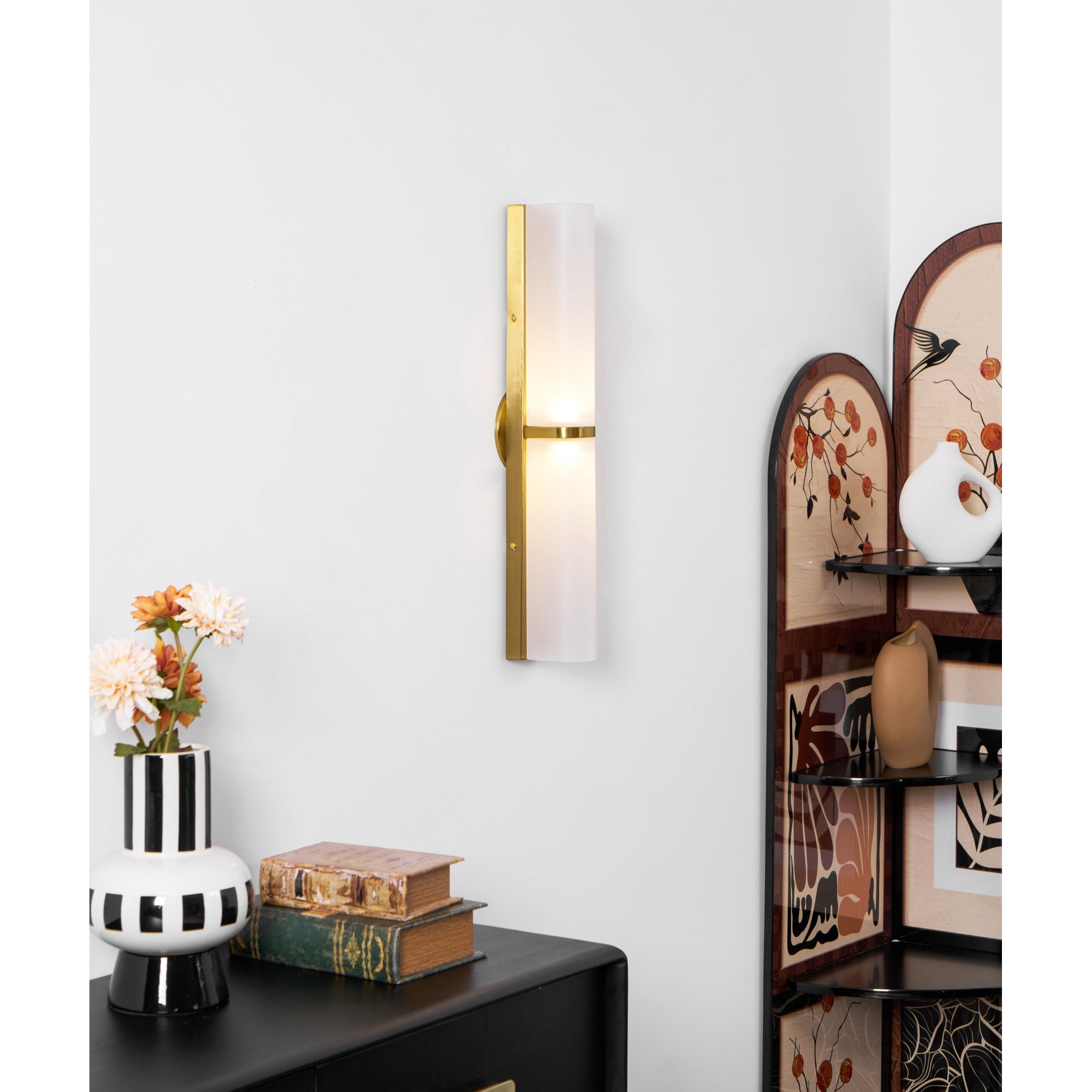 Slim Glass Tube LED Wall Light, Modernist