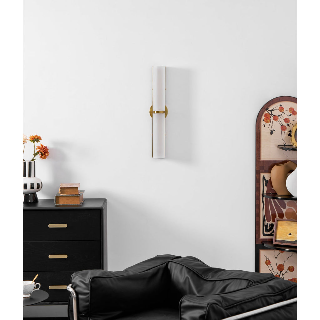 Slim Glass Tube LED Wall Light, Modernist
