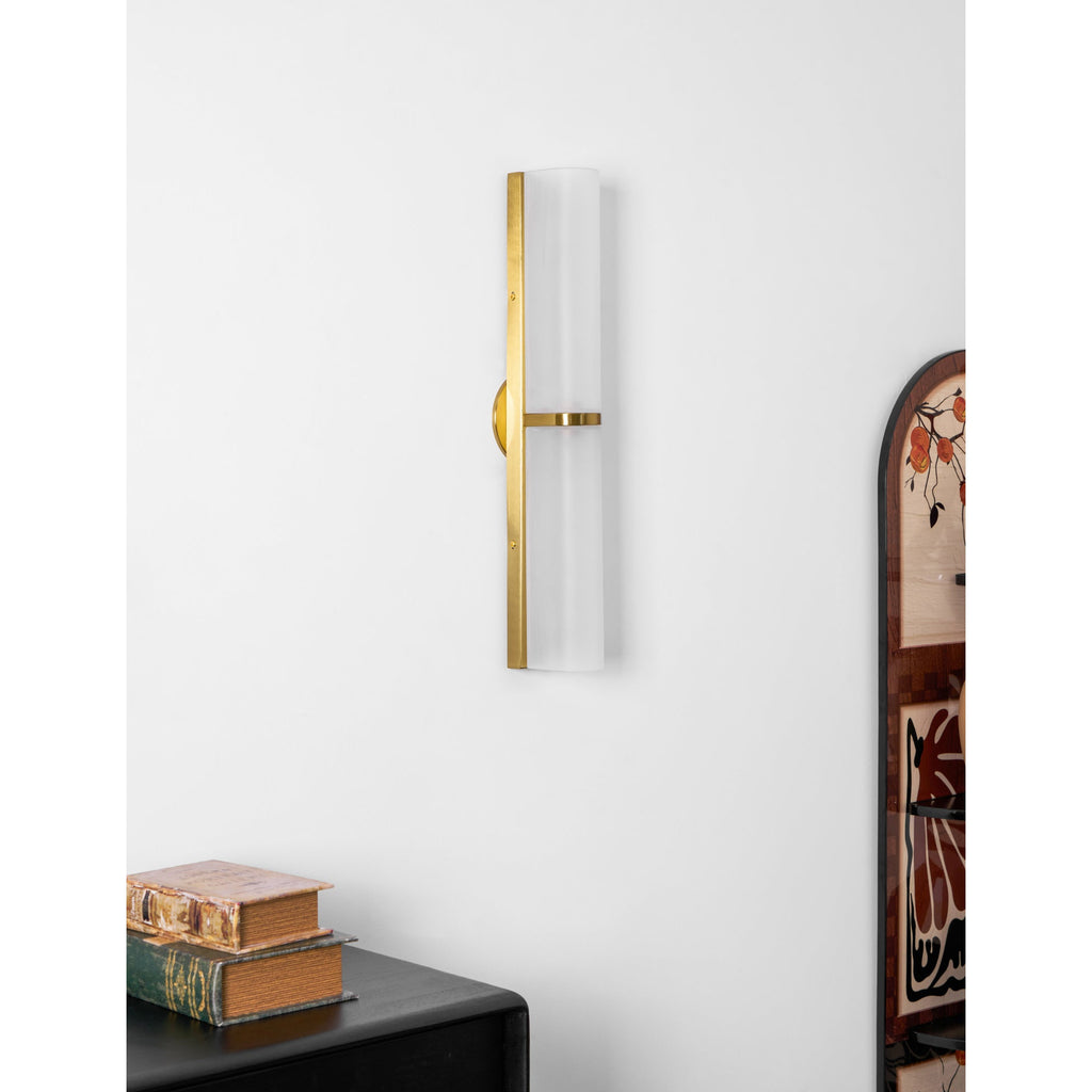 Slim Glass Tube LED Wall Light, Modernist