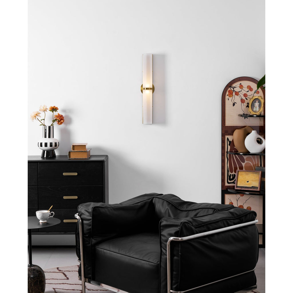 Slim Glass Tube LED Wall Light, Modernist