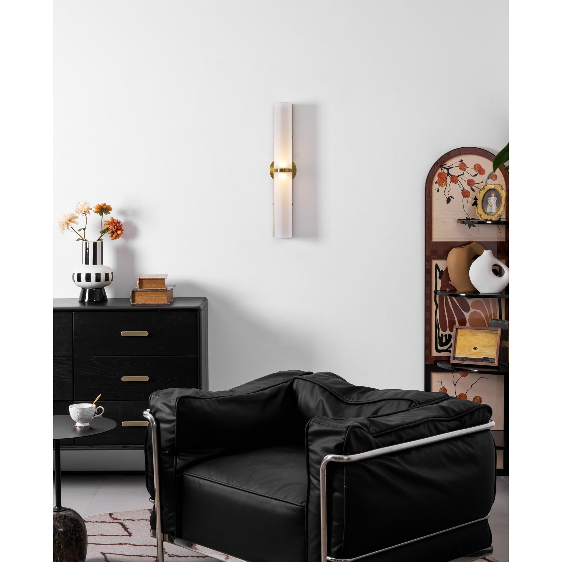 Slim Glass Tube LED Wall Light, Modernist